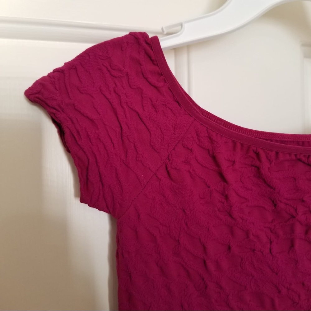 FREE PEOPLE | Plum Bodycon Textured Dress